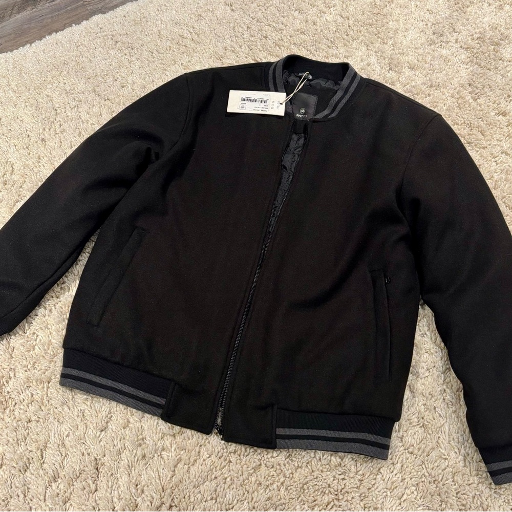 Men’s RNT23 Black Bomber Jacket size Large